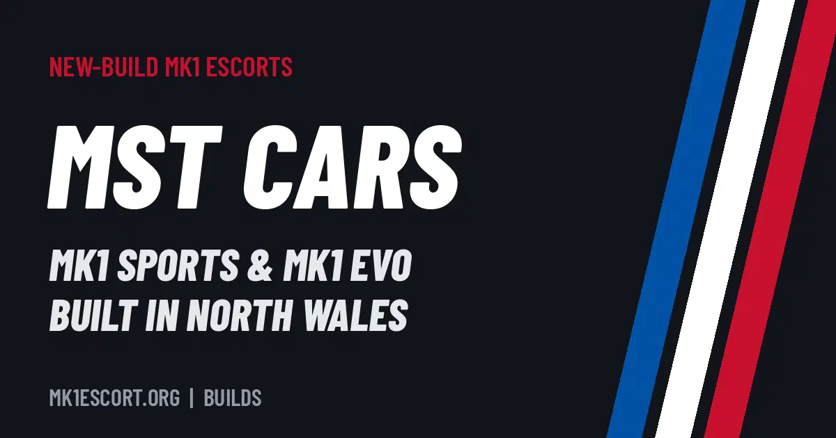 MST Cars Mk1 Sports and Mk1 EVO, new-build Mk1 Escorts built in North Wales – mk1escort.org title card
