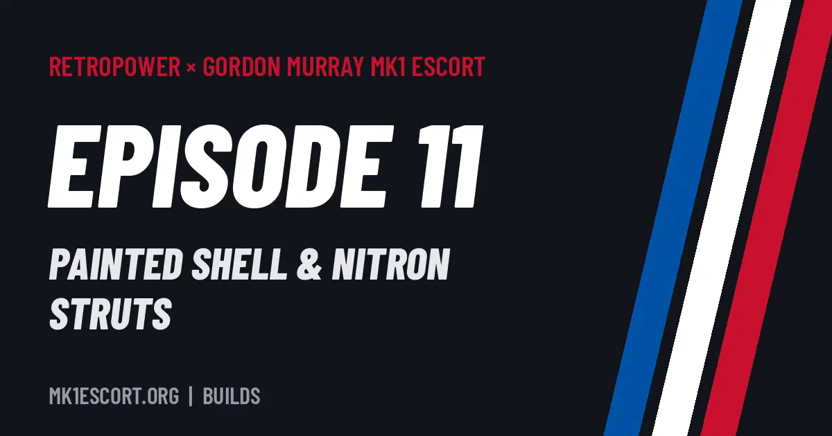 Gordon Murray Mk1 Escort by Retropower – Episode 11 title card