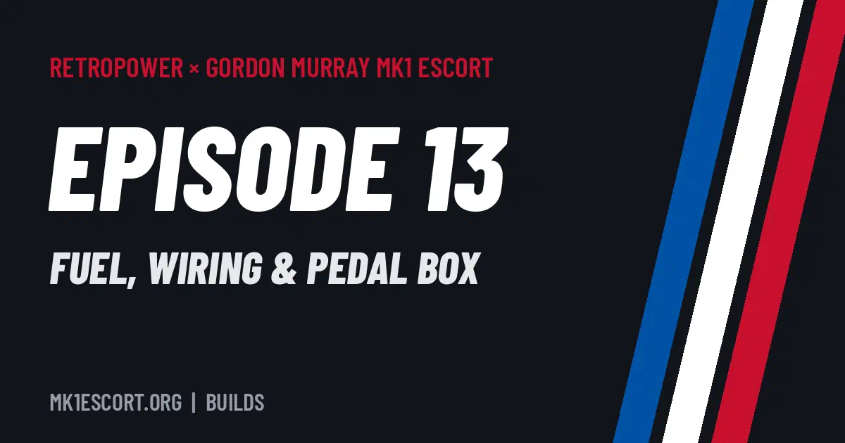 Gordon Murray Mk1 Escort by Retropower – Episode 13 title card
